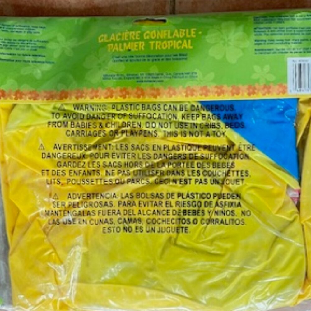 Amscan Inflatable Palm Tree Cooler - Picture 4 of 5